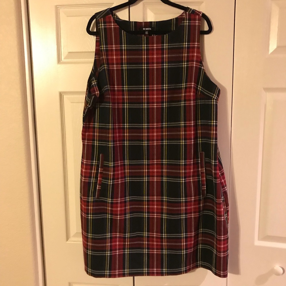 BB Dakota Plaid Dress w/ Pockets - Size 2XL